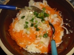 Karotten-Kraut-Mischung mit Frühlingszwiebel
